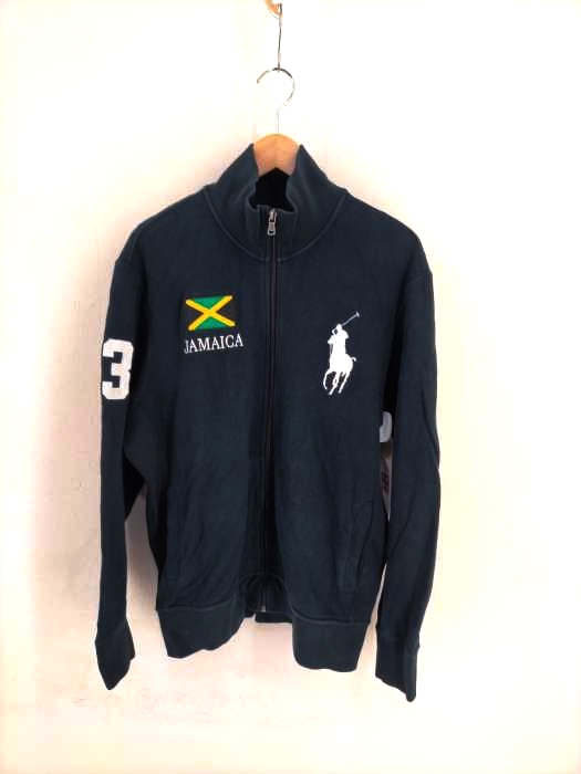 Polo by RALPH LAUREN(ポロバイラルフローレン) 90S 刺繍ジップアップスウェット メンズ JPN：XL