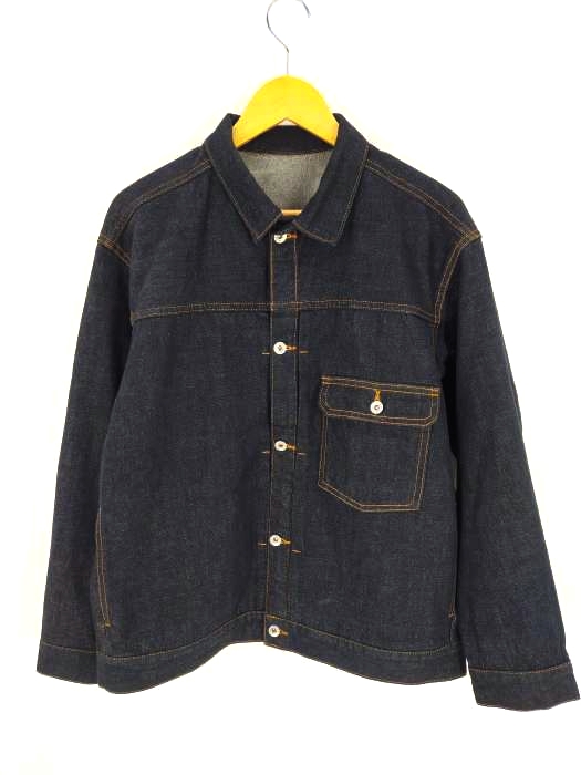アダムエロペ Adam et Rope コットンUSA ビックシルエット デニムジャケット メンズ  L