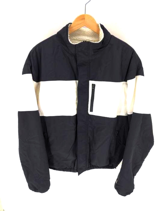 シップス SHIPS YALE ビッグシルエット ナイロン/ボアフリースリバーシブルブルゾン メンズ JPN：M