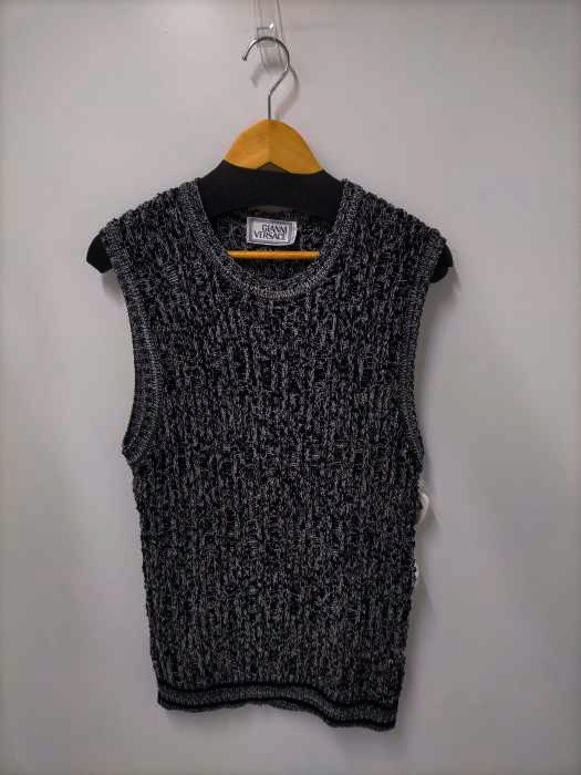 ジャンニヴェルサーチ GIANNI VERSACE MADE IN ITALY 編みニットベスト メンズ JPN:L 50