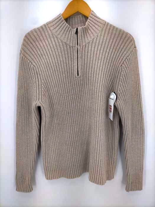 ランズエンド LANDS END 00S ハイゲージハーフジップコットンニット メンズ import：M