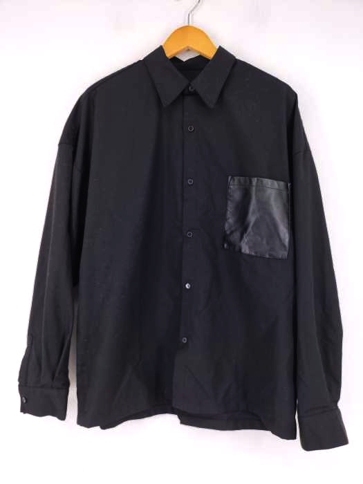オーワイ OY LEATHER POCKET SHIRTS メンズ 表記無