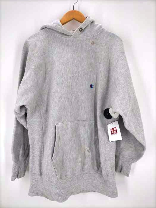 Champion(チャンピオン) 90S reverse weave 刺 繍タグ USA製目つきプルオーバーパーカー メンズ JPN：XL