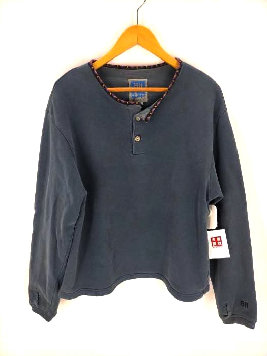 alf(アルフ) 90S USA製 チロリアンテープ ヘンリーネックスウェット メンズ JPN：M
