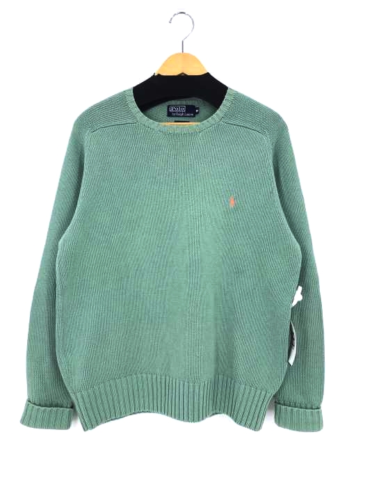 Polo by RALPH LAUREN(ポロバイラルフローレン) ワンポイントロゴ コットンニット メンズ import：M