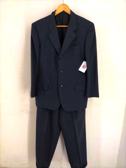 COMME des GARCONS HOMME DEUX(コムデギャルソンオムドゥ) AD2002 モヘア混ウール 3Bテーラード 2タックスラックスセットアップ メンズ  ジャケットM パンツL