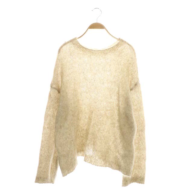 FREAKS STORE(フリークスストア) ニット セーター 長袖 モヘヤ混 F ベージュ /ES レディース  F