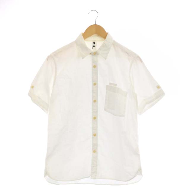 MARGARET HOWELL(マーガレットハウエル) マーガレットハウエル MHL. シャツ 半袖 S 白 ホワイト /MF メンズ メンズ S