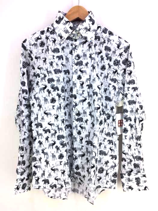 USED古着(ユーズドフルギ) LOUIS&CLERK 総柄ボタンダウンシャツ メンズ  S