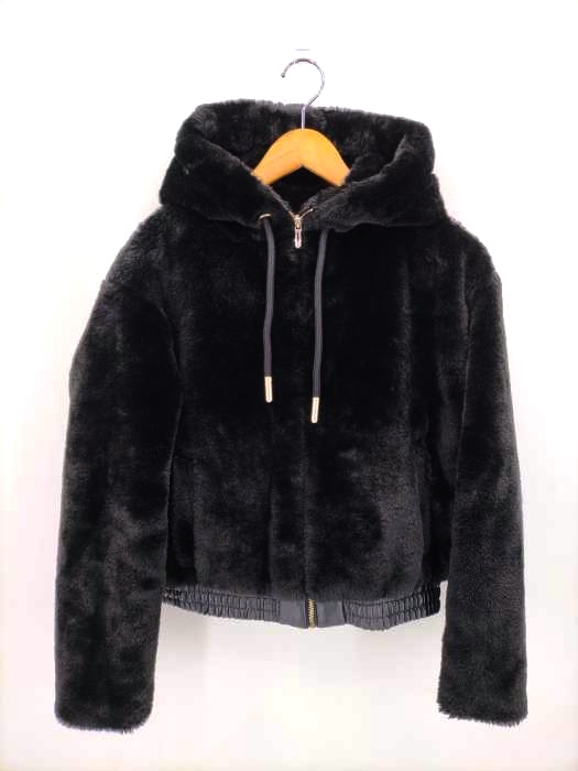 ZARA(ザラ) ボアフーデットブルゾン レディース import：S
