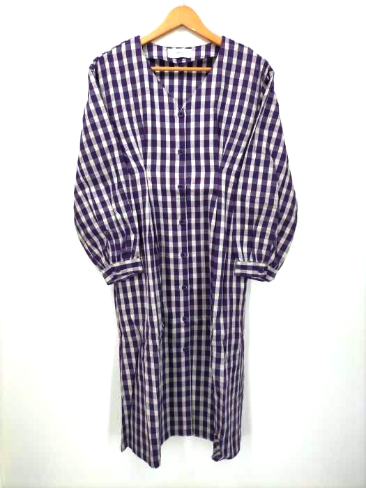 AZUL by moussy(アズールバイマウジー) VOLUME SLEEVE SFLARE ONEPIECE レディース  S