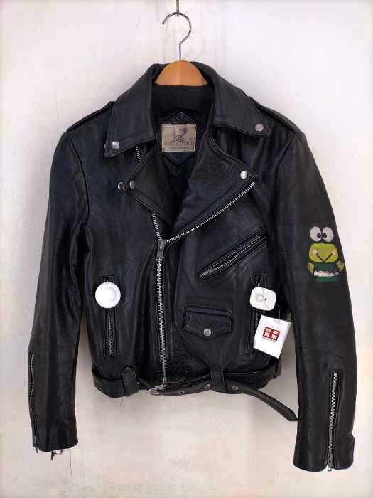 USED古着(ユーズドフルギ) HECHO EN LEATHER ハンドペイントダブルライダース メンズ import：S
