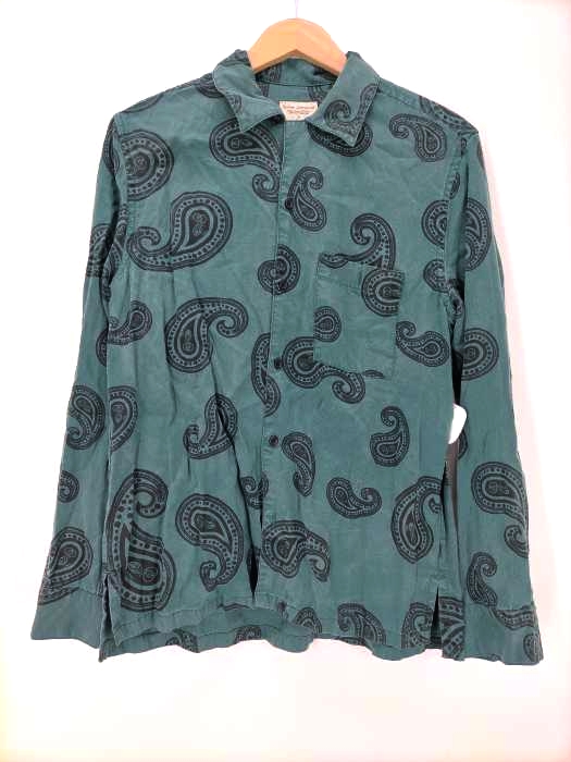 Nudie Jeans(ヌーディージーンズ) ペイズリープリント 開襟 L/S シャツ メンズ import：S