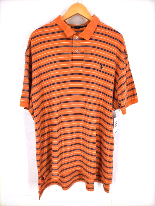 Polo by RALPH LAUREN(ポロバイラルフローレン) オーバーサイズ ボーダーポロシャツ メンズ  XXL