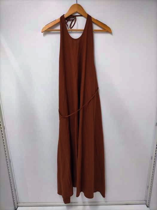 BASERANGE(ベースレンジ) Silk one piece エプロンワンピース レディース  S