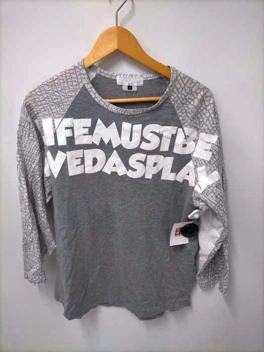 GANRYU(ガンリュウ) 14SS LIFE MUST BE LIVED AS  PLAY ラグランロングスリーブTシャツ メンズ JPN：L