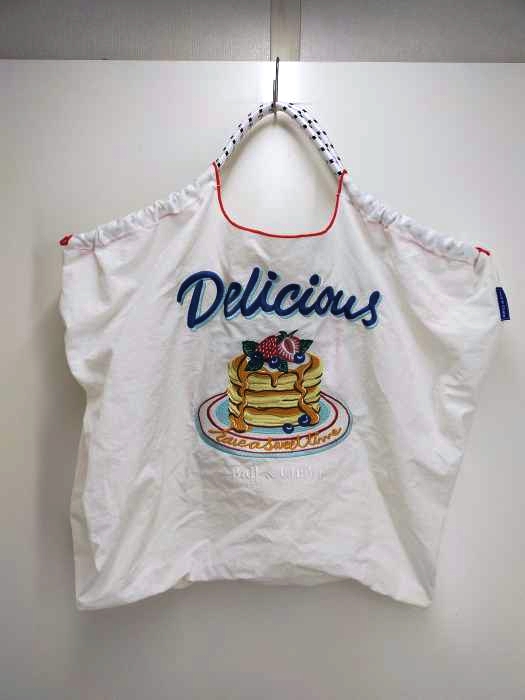 USED古着(ユーズドフルギ) {{BALL＆CHAIN}}ボールアンドチェーン DELICIOUS 刺繍デザインナイロンバッグ Lサイズ レディース  L