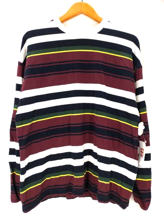 ビームス BEAMS 22SS マルチボーダー クルー ロング Tシャツ メンズ JPN：S