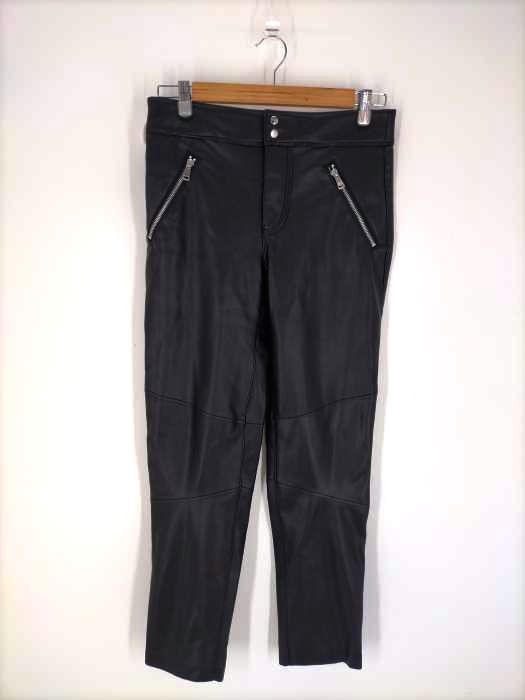 ザラ ZARA フェイクレザーテーパードパンツ メンズ  38