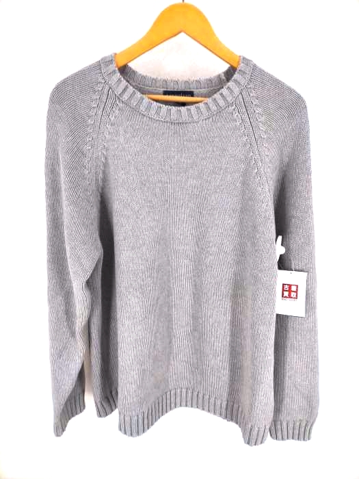 ランズエンド LANDS END クルーネック コットンニット メンズ  L