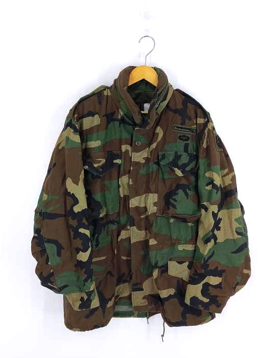 ユーエスアーミー US ARMY 82年製 ウッドランドカモ COAT COLD WEATHER FIELD CAMO JACKET M-65 メンズ  MIDIUM REGULAR