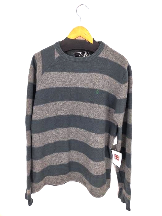 ヴォルコム VOLCOM ウールボーダーニット クルーネック メンズ JPN：XL