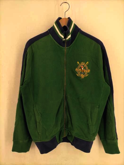 ポロバイラルフローレン Polo by RALPH LAUREN 90s  ポニー刺繍 ハイネック 鹿の子ジップアップジャケット メンズ JPN：M