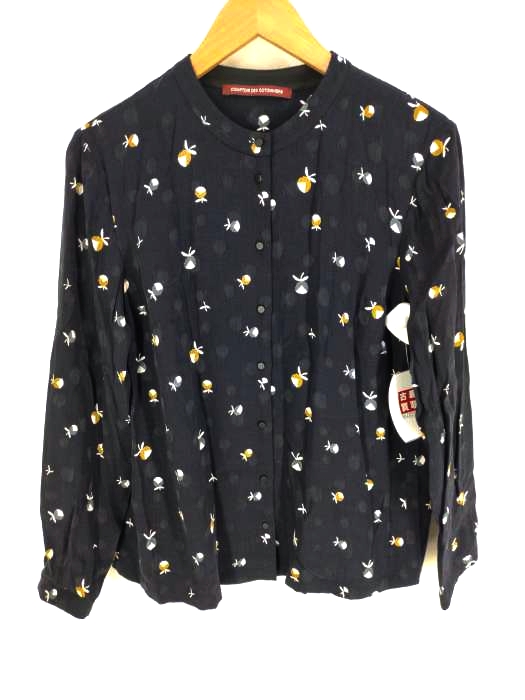 コントワーデコトニエ COMPTOIR DES COTONNIERS 総柄バンドカラーシャツ レディース  US XXS