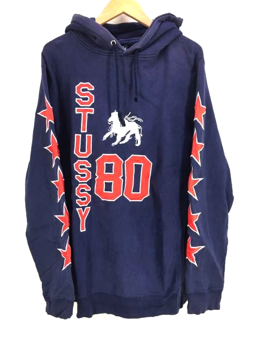 Stussy(ステューシー) ロゴ刺繍 プルオーバー メンズ  XL