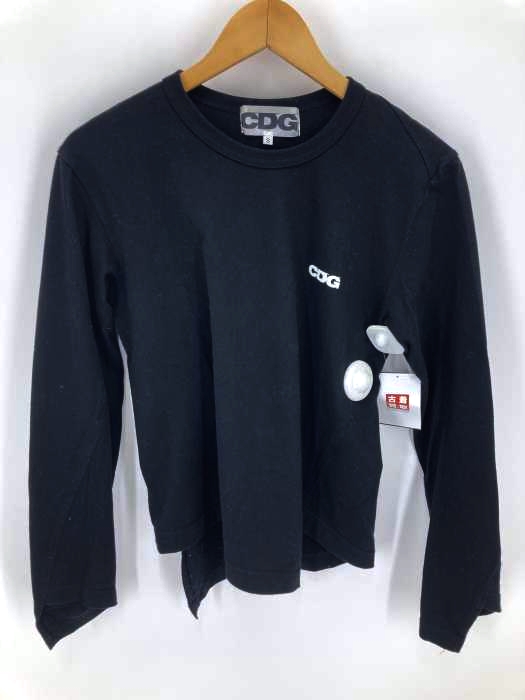 CDG COMME des GARCONS(シーディージー コムデギャルソン) ワンポイントロゴ 変形 ロングスリーブTシャツ メンズ  S