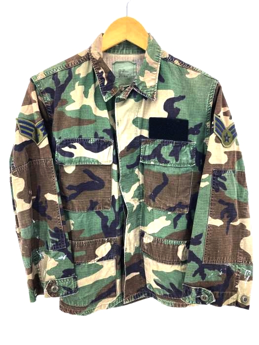 USED古着(ユーズドフルギ) アメリカ陸軍ウッドランド迷彩コートフィールドジャケット メンズ JPN：XS