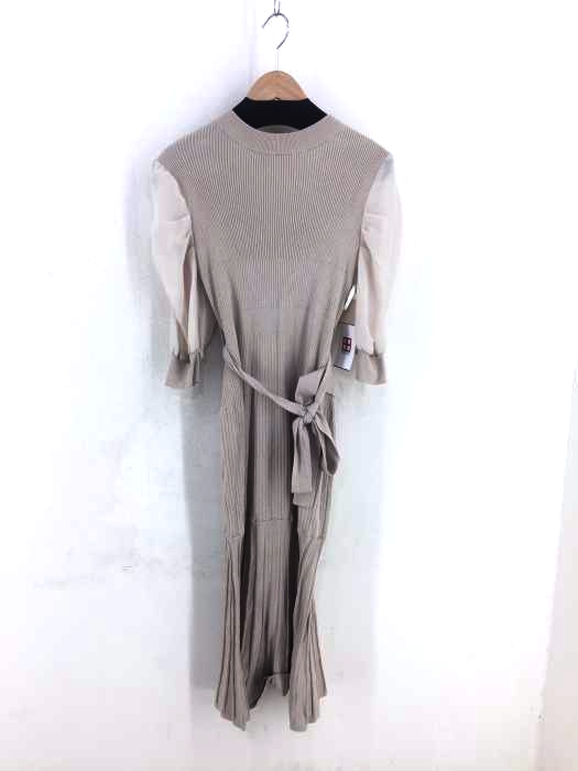 dazzlin(ダズリン) 21SS シフォンスリーブマーメイドニットワンピース レディース FREE