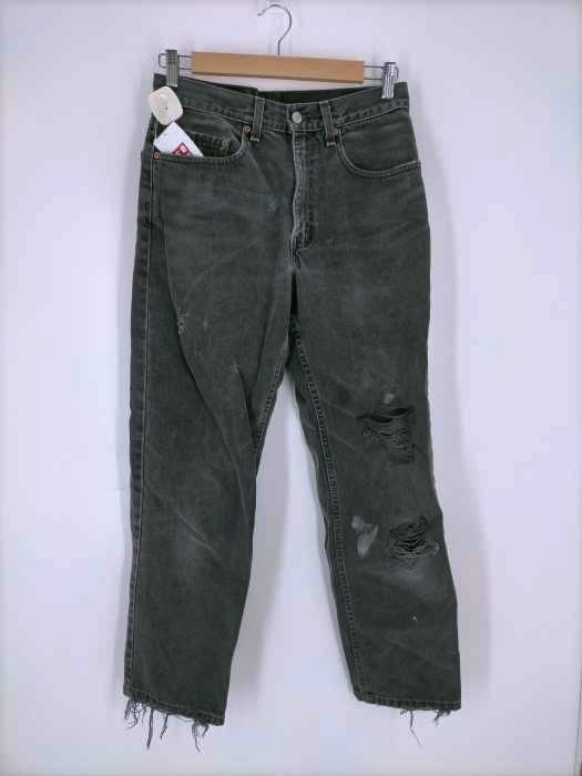 Levis(リーバイス) 90S ボタン裏511 550 先染めブラック ジップ