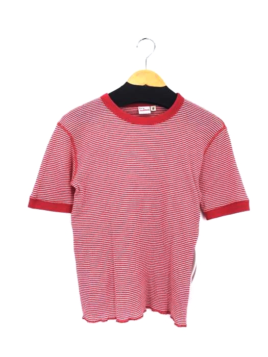 Healthknit(ヘルスニット) ボーダーリンガーTシャツ レディース JPN:S