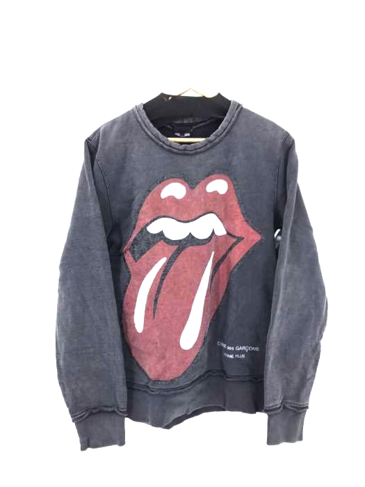 COMME des GARCONS HOMME PLUS(コムデギャルソンオムプリュス) AD2005 Rip & Tongue The Rolling Stones Sweat shirt  メンズ  S