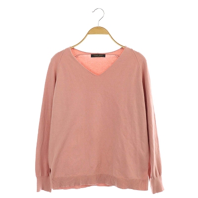ユーズドフルギ USED古着 {{closet story}} カットソー コットン Vネック 長袖 ピンク /AO ■OS レディース レディース  表記なし