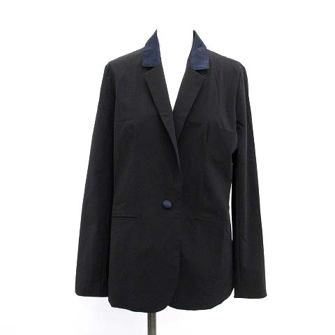 USED古着(ユーズドフルギ) {{saturday in the park}} テーラードジャケット シングル 1B 2 M 黒 ブラック /NM レディース レディース  2（日本サイズM相当）