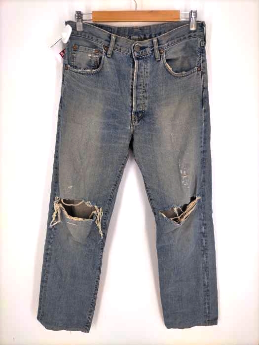 Levis(リーバイス) 503b-xx ビッグE ボタン裏J22 ダメージデニム メンズ  w34/Ⅼ36
