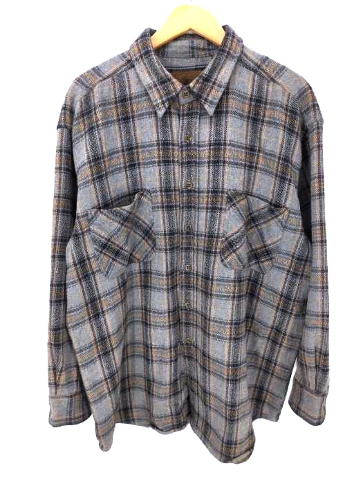 ST.JOHNS BAY(セントジョンズベイ) ビッグサイズ コットン チェックシャツ メンズ import：XL