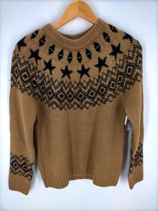 AZUL by moussy(アズールバイマウジー) FAIR ISLE STAR KNIT メンズ  M