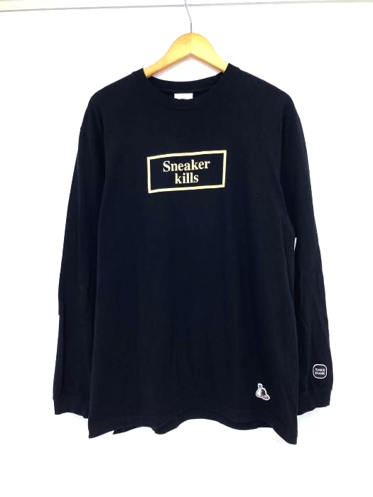 THE NETWORK BUSINESS(ザネットワークビジネス) ×SNKRDUNK  SNEAKER KILLS WING LOGO L/S T-SHIRT メンズ JPN：L