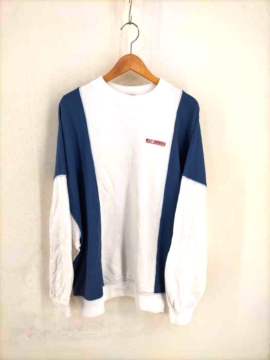 WILLY CHAVARRIA(ウィリーキャバリア) HOOLIGAN BLOCK SWEATSHIRT ブロック切り替え スウェット メンズ JPN：M