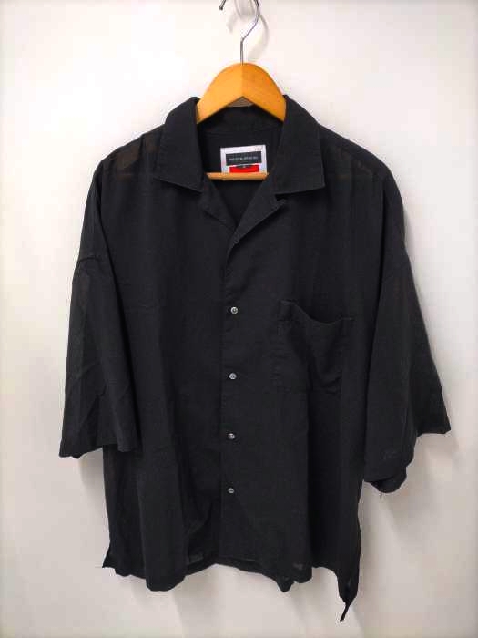MAISON SPECIAL(メゾンスペシャル) SUPER120Sウールプライムオーバーオープンカラーショートスリーブシャツ メンズ JPN：2