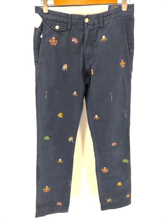 ポロラルフローレン POLO RALPH LAUREN SLIM FIT 総柄 コットン チノパンツ メンズ  30/30
