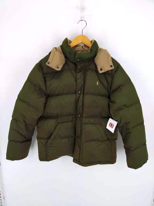 Polo by RALPH LAUREN(ポロバイラルフローレン) フード付き ダウンジャケット 玉虫 メンズ import：XL