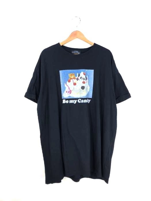 Candy Stripper(キャンディストリッパー) プリントクルーネックTシャツ レディース JPN：2