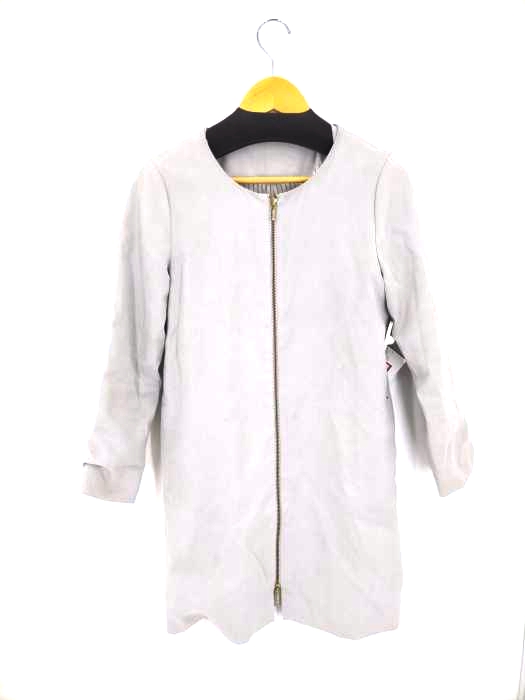 ラウンジドレス Loungedress ダブルジップ ノーカラーコート レディース FREE