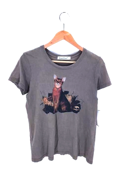 アンダーカバー UNDERCOVER  mirror期 スカル CAT Tシャツ レディース  1