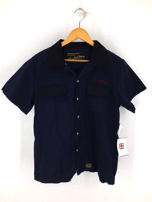 HAUGHTY(ハウティー) DESTROY BOWLING SHIRTS チェーンステッチ 刺繍  メンズ JPN：L