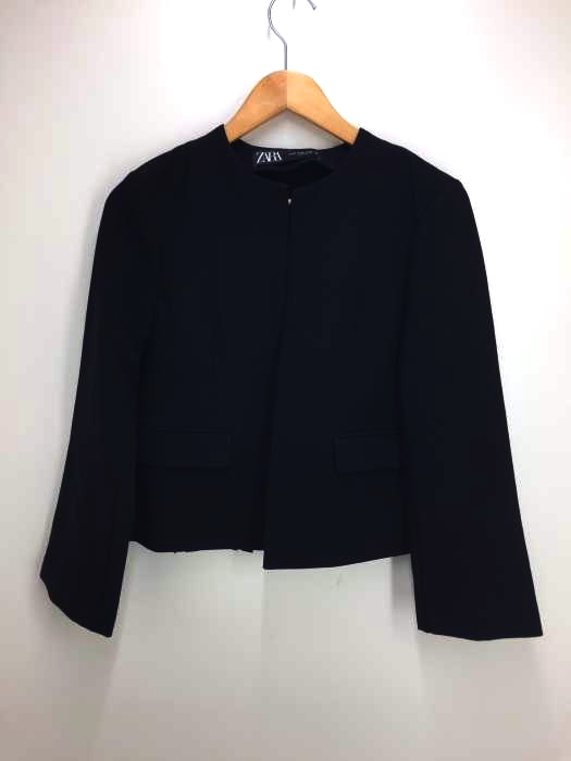 ZARA(ザラ) バックプリーツノーカラージャケット レディース JPN：XS
